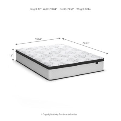 Chime 12 Inch Hybrid Mattress in a Box - Bill's Discount Center (Bradenton, FL)