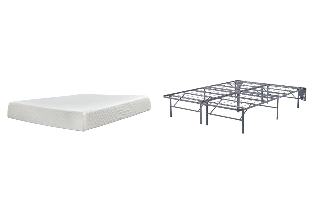 10 Inch Chime Memory Foam Mattress Set - Bill's Discount Center (Bradenton, FL)