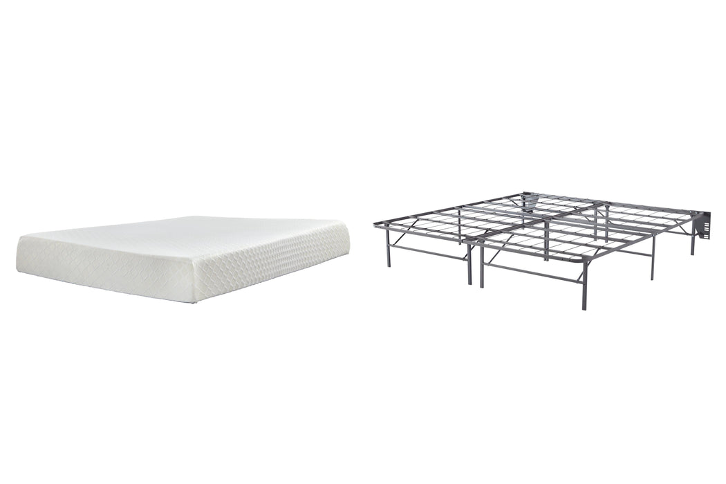 10 Inch Chime Memory Foam Mattress Set - Bill's Discount Center (Bradenton, FL)