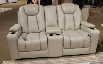 Elevate Edges Glider Reclining Loveseat with Console - Bill's Discount Center (Bradenton, FL)