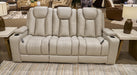 Elevate Edges Reclining Sofa with Drop Down Table - Bill's Discount Center (Bradenton, FL)