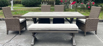 Laguna Heights Outdoor Dining Table - Bill's Discount Center (Bradenton, FL)