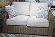 Laguna Heights Outdoor Loveseat with Cushion - Bill's Discount Center (Bradenton, FL)