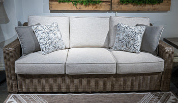Laguna Heights Outdoor Sofa with Cushion - Bill's Discount Center (Bradenton, FL)