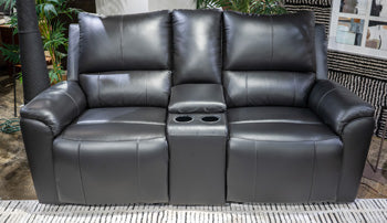 Glossmore Reclining Loveseat with Console - Bill's Discount Center (Bradenton, FL)