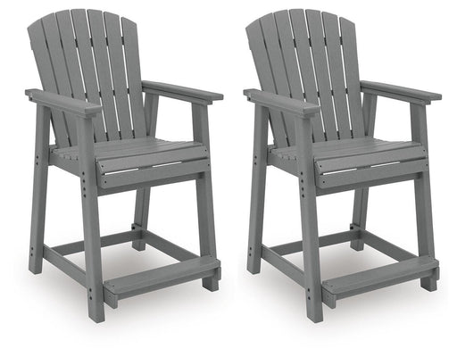 Sanctuary Beach Outdoor Counter Height Bar Stool (Set of 2) - Bill's Discount Center (Bradenton, FL)