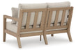 Hallow Creek Outdoor Loveseat with Cushion - Bill's Discount Center (Bradenton, FL)