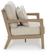 Hallow Creek Outdoor Loveseat with Cushion - Bill's Discount Center (Bradenton, FL)