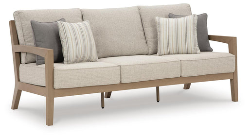 Hallow Creek Outdoor Sofa with Cushion - Bill's Discount Center (Bradenton, FL)