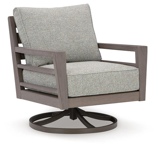 Hillside Barn Outdoor Swivel Lounge with Cushion - Bill's Discount Center (Bradenton, FL)