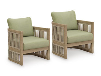 Serena Shores Outdoor Lounge Chair (Set of 2) - Bill's Discount Center (Bradenton, FL)