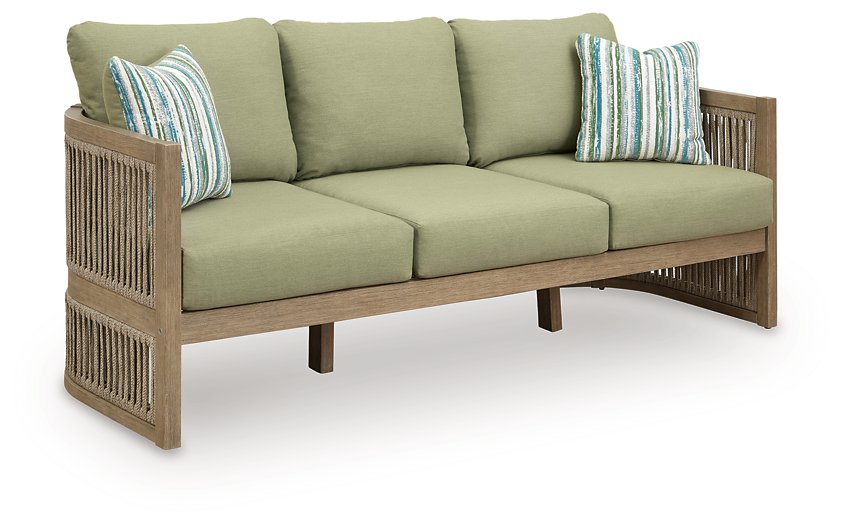 Serena Shores Outdoor Sofa with Cushion - Bill's Discount Center (Bradenton, FL)