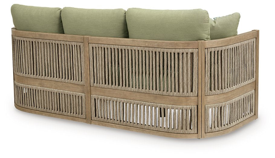 Serena Shores Outdoor Sofa with Cushion - Bill's Discount Center (Bradenton, FL)