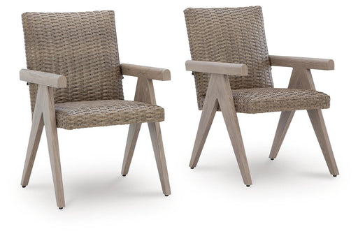 Cliff Trails Outdoor Arm Chair (Set of 2) - Bill's Discount Center (Bradenton, FL)