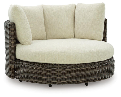 Kimora Outdoor Swivel Lounge Chair with Cushion - Bill's Discount Center (Bradenton, FL)