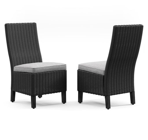 Beachcroft Outdoor Side Chair with Cushion (Set of 2) - Bill's Discount Center (Bradenton, FL)
