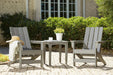 Visola Outdoor Adirondack Chair Set with End Table - Bill's Discount Center (Bradenton, FL)