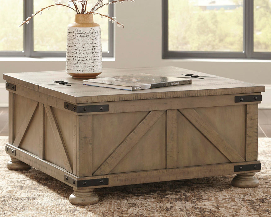 Aldwin Coffee Table With Storage - Bill's Discount Center (Bradenton, FL)
