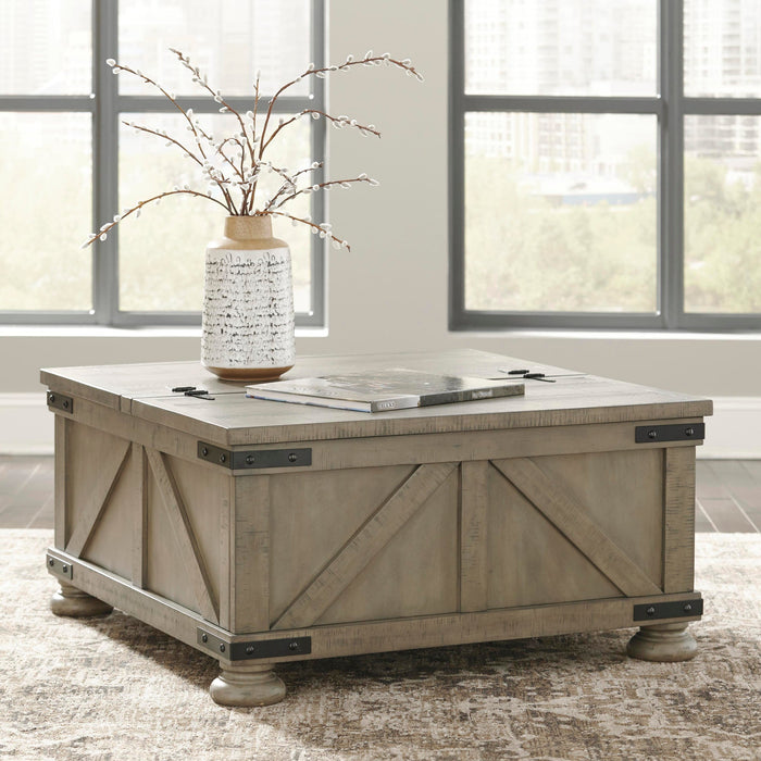 Aldwin Coffee Table With Storage - Bill's Discount Center (Bradenton, FL)