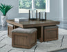 Boardernest Coffee Table with 4 Stools - Bill's Discount Center (Bradenton, FL)