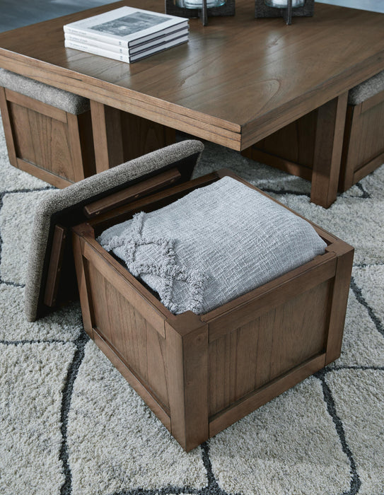 Boardernest Coffee Table with 4 Stools - Bill's Discount Center (Bradenton, FL)
