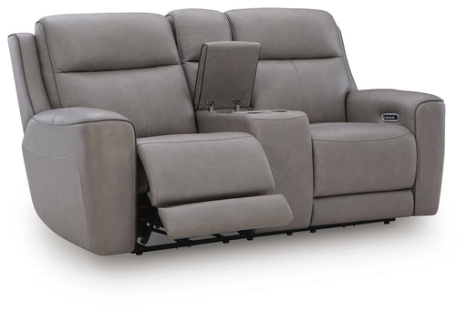 5Z-Comfort Power Reclining Loveseat with Console - Bill's Discount Center (Bradenton, FL)