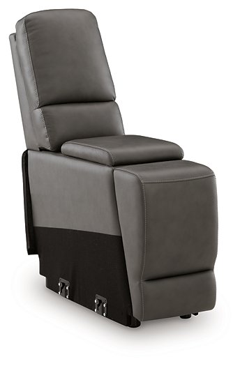 5Z - Pittson Power Reclining Sectional Loveseat with Console - Bill's Discount Center (Bradenton, FL)