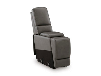 5Z - Pittson Power Reclining Sectional Loveseat with Console - Bill's Discount Center (Bradenton, FL)