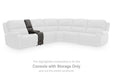 5Z - Pittson Power Reclining Sectional Loveseat with Console - Bill's Discount Center (Bradenton, FL)
