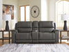 5Z - Pittson Power Reclining Sectional Loveseat with Console - Bill's Discount Center (Bradenton, FL)