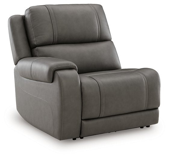 5Z - Pittson Power Reclining Sectional Loveseat with Console - Bill's Discount Center (Bradenton, FL)