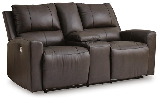 Boxmere Power Reclining Loveseat with Console - Bill's Discount Center (Bradenton, FL)