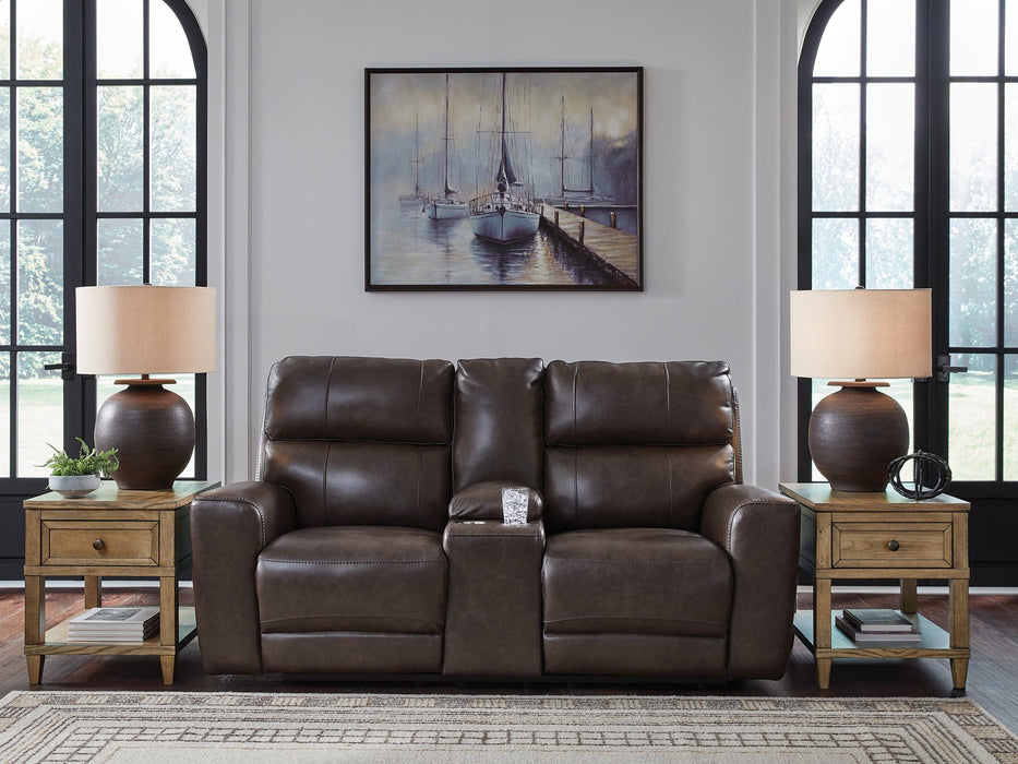 Crossplex Power Reclining Loveseat with Console - Bill's Discount Center (Bradenton, FL)