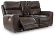 Crossplex Power Reclining Loveseat with Console - Bill's Discount Center (Bradenton, FL)