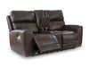 Crossplex Power Reclining Loveseat with Console - Bill's Discount Center (Bradenton, FL)