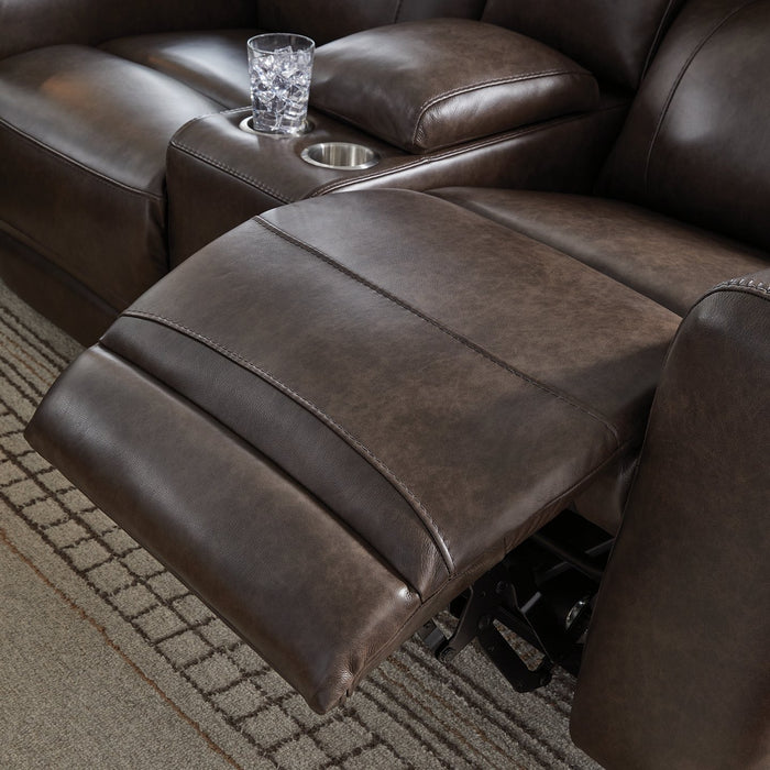Crossplex Power Reclining Loveseat with Console - Bill's Discount Center (Bradenton, FL)