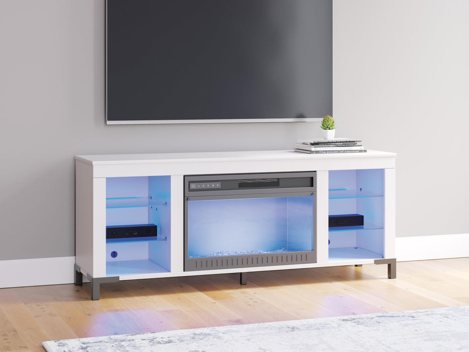 Brollevi 60" TV Stand with Electric Fireplace - Bill's Discount Center (Bradenton, FL)