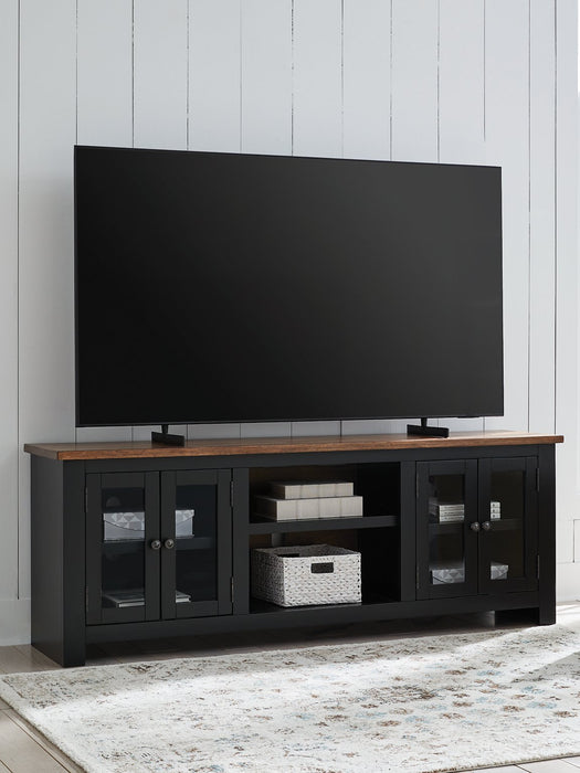 Wildenauer 76" TV Stand with Electric Fireplace - Bill's Discount Center (Bradenton, FL)