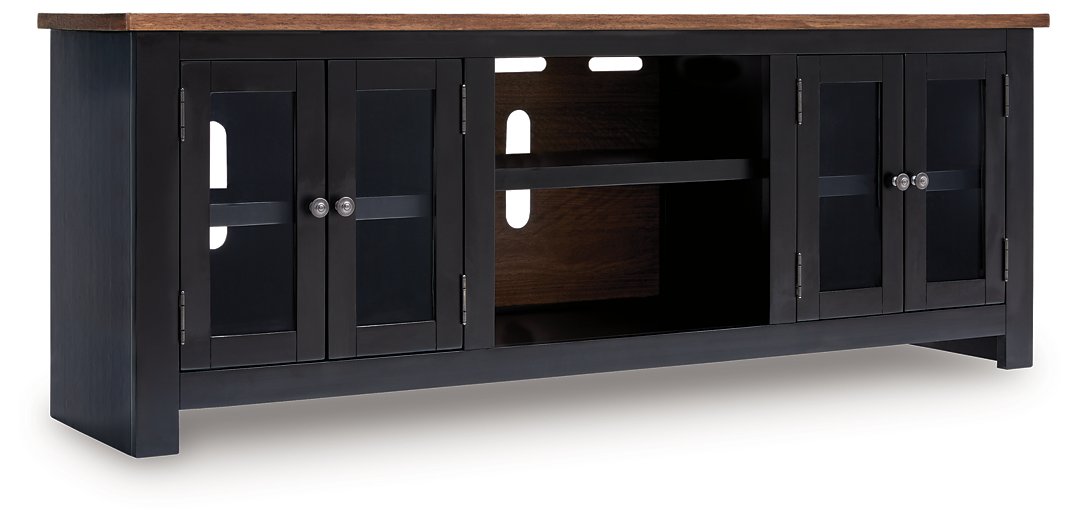 Wildenauer 76" TV Stand with Electric Fireplace - Bill's Discount Center (Bradenton, FL)