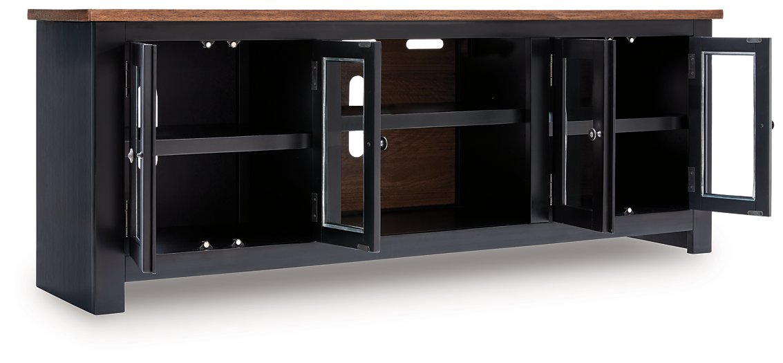 Wildenauer 76" TV Stand with Electric Fireplace - Bill's Discount Center (Bradenton, FL)