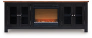 Wildenauer 76" TV Stand with Electric Fireplace - Bill's Discount Center (Bradenton, FL)