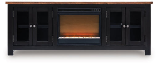 Wildenauer 76" TV Stand with Electric Fireplace - Bill's Discount Center (Bradenton, FL)