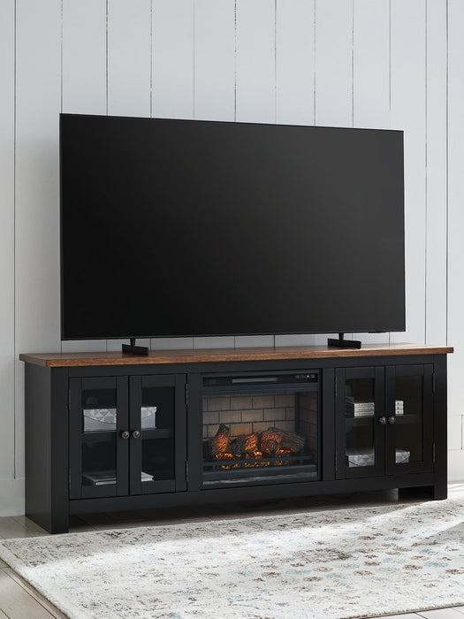 Wildenauer 76" TV Stand with Electric Fireplace - Bill's Discount Center (Bradenton, FL)